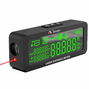 Trena laser 50m memoria para 30 dados precisão ±2mm medição Simples, Contínua, Área, Volume, Pitagórica Minipa MD-50B - Certificado de Calibração Rastreável RBC/INMETRO