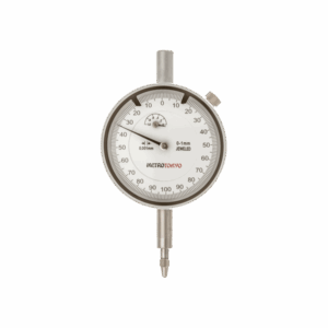 Relógio Comparador Antichoque - 1mm/0,001mm (Milésimal) - (MTK-1381) - Certificado de Calibração Rastreável RBC/INMETRO