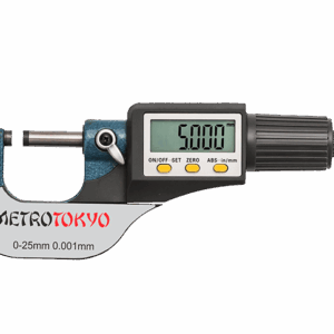Micrômetro Externo Digital 0-25mm/0,001mm (Milesimal) - (MTK-4284) - Certificado de Calibração  RBC/INMETRO