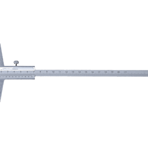 Paquímetro de Profundidade 200mm (0,02 mm) - Base de Apoio: 100mm - (MTK-5031) - Certificado de Calibração Rastreável RBC/INMETRO Calibração Rastreável RBC/INMETRO