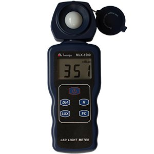 Luxímetro de LED digital 200~200.000 lux sensor 90° Minipa MLX-1500 - Certificado de Calibração Rastreável RBC/INMETRO