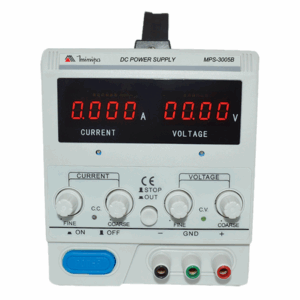 Fonte de Alimentação Digital Simples 30V/5A Minipa MPS-3005B - Certificado de Calibração Rastreável RBC/INMETRO