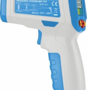 Termômetro Digital Mira Laser -30 a 550 °C Emissividade Pré ajustada Minipa MT-350 - Certificado de Calibração Rastreável RBC/INMETRO