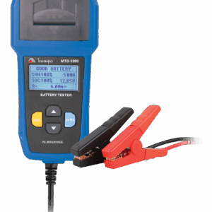 Testador de Bateria Automotivo Cap. 3-200Ah Tensão DC 7-16V Teste de Carga 7-30V Interface USB Minipa MTB-1000 - Certificado de Calibração Rastreável RBC/INMETRO