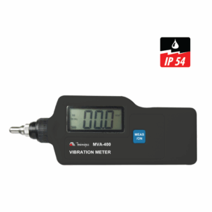 Medidor de Vibração Velocidade 0,1 a 199,9mm/s Aceleração 0,1 a 199,9mm/s² Deslocamento 0,001 a 1,999mm Minipa MVA-400 - Certificado de Calibração Rastreável RBC/INMETRO